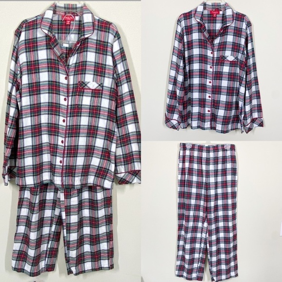 Macy's Other - Macys Pajama Set Squared Red Size M